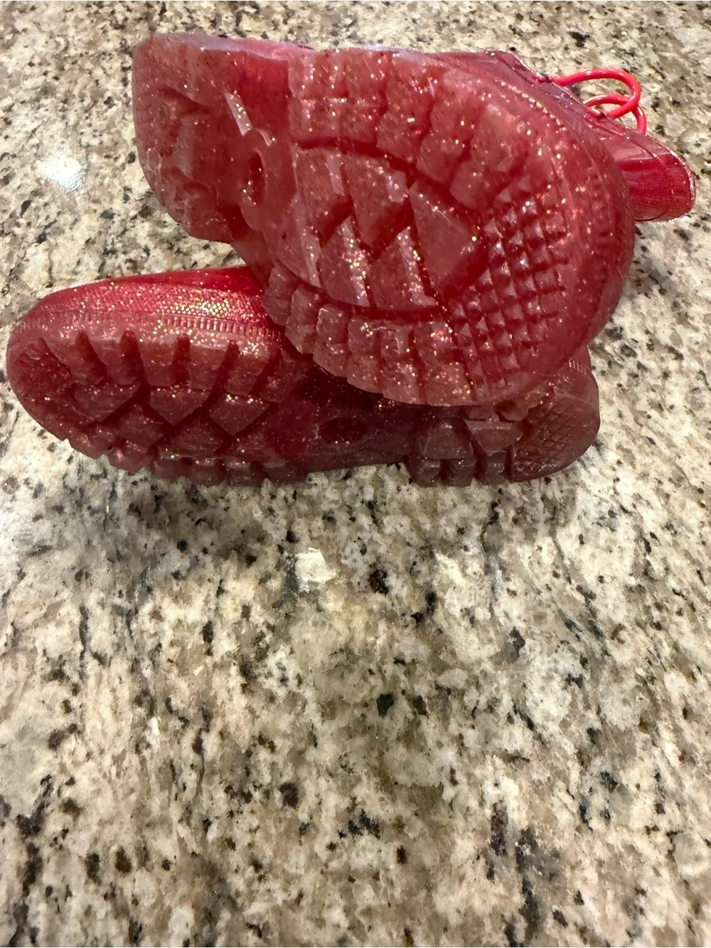 Amazon Kids Red Glitter Rain & Snow Boots